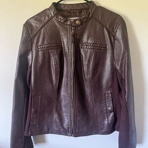 Women's Brown Leather Bass Jacket